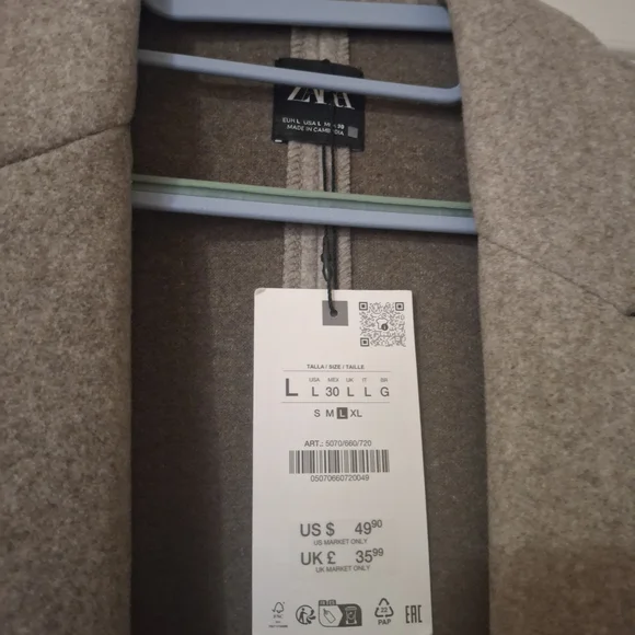 Zara Classic Tan Trench Coat - Picture 2 of 5